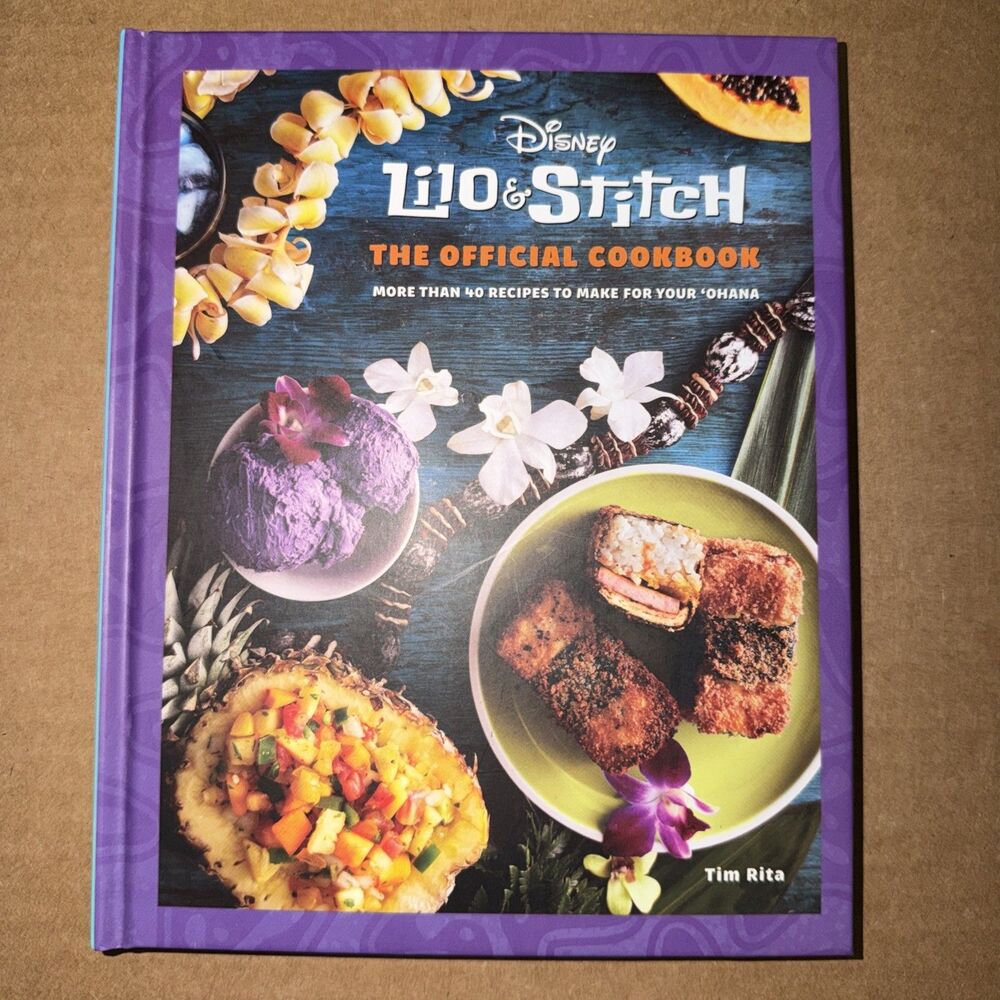 Disney Lilo & Stitch The Official Cookbook Hardback Book Hawaiian Themed Recipes